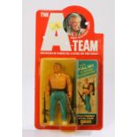 Galoob A Team figure, John "Hannibal" Smith, card and bubble, 1983