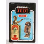 Palitoy Artoo-Detoo (R2-D2), now with Sensorscope, Star Wars, Return of the Jedi, 1983, upon a 65