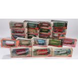 Twenty diecast 1:76 scale model coaches and buses, boxed (20)