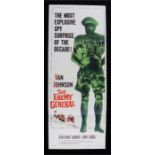 Van Johnson The Enemy General film poster, Jean Pierre Aumont, Dany Carrel, 36cm x 92cm