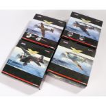 Four 1/72 scale Corgi Aviation Archive die-cast model fighter planes comprising of Hawker Sea