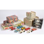 Collection of Scalextric track, cars and accessories, Hot Track road racing set No.1 housed in