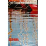 Spain poster, Espana Deportes Nauticos, 62cm x 100cm