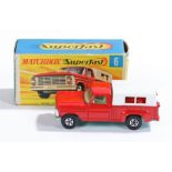 Matchbox Linsey Superfast diecast boxed model vehicle, No 6 Ford Pick-Up