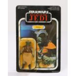 Palitoy Star Wars Klaatu Return of the Jedi, upon a 65 back unpunched card back