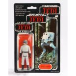 Palitoy AT-ST Driver, Star Wars, Return of the Jedi, 1983, upon a 79 back punched card