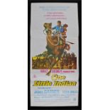 One Little Indian film poster, Walt Disney, James Garner, Vera Miles, 34cm x 76cm