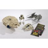 Star Wars Vehicles, to include Millennium Falcon, Snow Speeder, Scout Walker and TIE Interceptor,