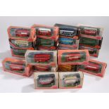 Twenty die-cast 1:76 scale model coaches and buses, boxed (20)