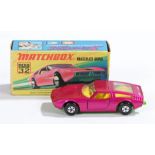 Matchbox Linsey Superfast diecast boxed model vehicle, No 32 Maserati Bora