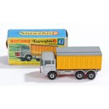 Matchbox Linsey Superfast diecast boxed model vehicle, No 47 DAF Tipper Container Truck