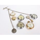 Pocket watches, to include examples by Ingersoll, Smiths, etc, also together with Juvenia