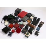 Collection of jewellery and ring boxes, (qty)
