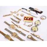 Collection of wristwatches, to include ladies wristwatches, two pockets watches and gentlemen's
