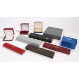Quantity of jewellery boxes, various sizes and styles