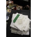 Tablecloths with embroidered edges (qty)