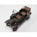 Metal model of a car, with an open top, 31cm long