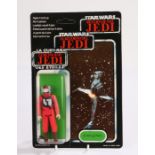 Palitoy B-Wing Pilot, Star Wars, Return of the Jedi, 1983, upon a 79 back unpunched card
