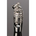 Silver whistle in the form of an Owl