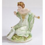 Rosenthal porcelain figure depicting a kneeling Princess feeding a duck, designed by Ferd