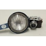 Halina 35x camera, Smith-Victor L5E camera light (2)