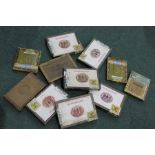 Collection of cigar boxes, Burlington, La Lamlera, Marcella, Don Garcia and Punch, (qty)