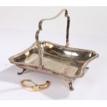 Silver plated basket, together with a ladies' Rotary wristwatch, (2)