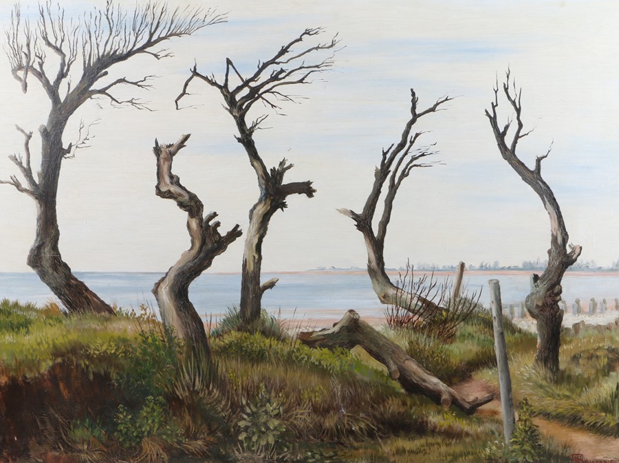 Margaret Ballardie, Chichester Harbour View, oil on canvas, 100cm X 75cm