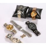 Collection of wristwatches, to include gentleman's wristwatches and a copy of a Rolex