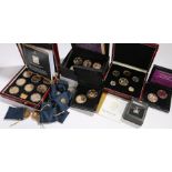 Collection of cased coins, to include examples by Bradford Exchange, London Mint Office, Crowns