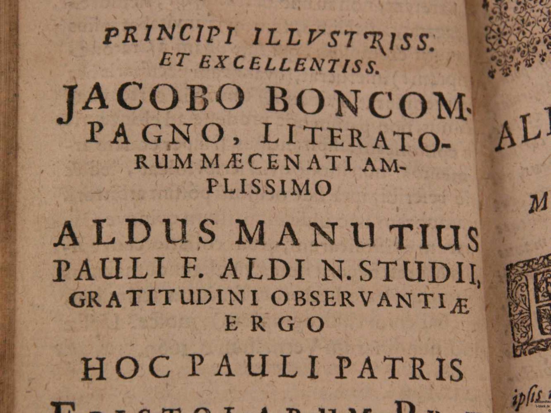 Manutius, Paulus - Paulli Manutii Epistolarum libri XII: Eiusdem Quae Praefationes, Cum Summariis ac - Bild 7 aus 9