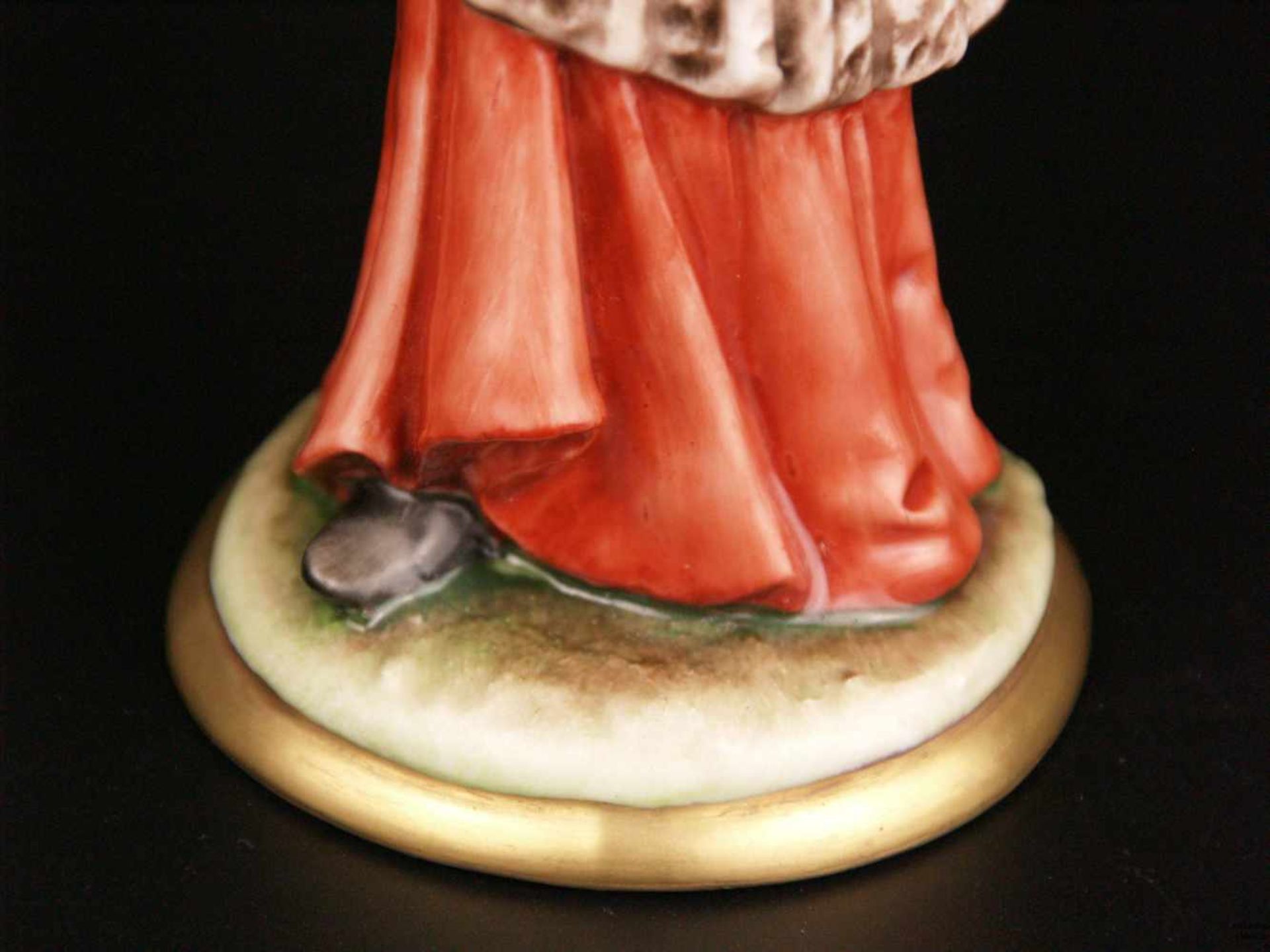 Porzellanfigur Chorknabe - wohl Società Ceramica Richard-Ginori, Doccia, Italien, Unterseite mit - Bild 5 aus 6