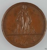 Medaille- "Österreichische Ausstellung für Gewerbe und Landwirtschaft in Emden 1888", Bronze,