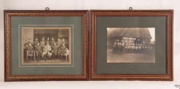 Zwei alte Fotografien/Reservistika - Husarenregimenter, 19./20.Jh., Größe der Fotografien ca. 17 x