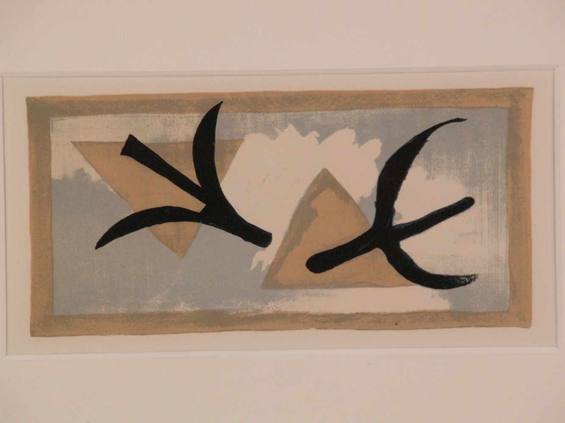 Braque, Georges (1882 Argenteuil-sur-Seine - 1963 Paris,nach) - "Les Martinets" - Farblithografie/