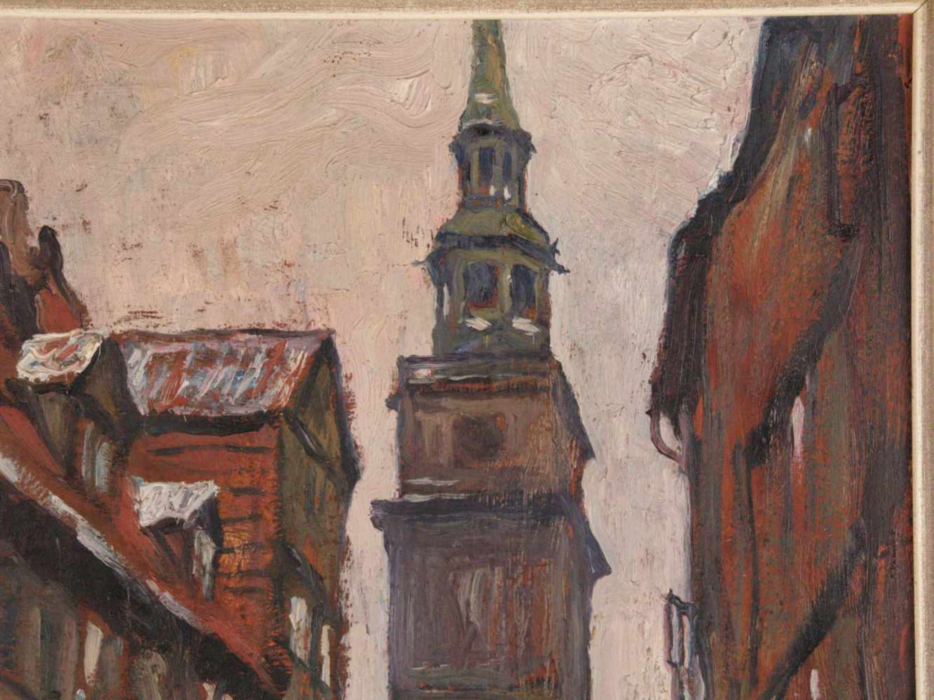 Dieckmann, Georg (1863 Hannover - 1947 Aurich) - Alt-Hannover-Straßenszene: Die Aegidienkirche - Image 4 of 7