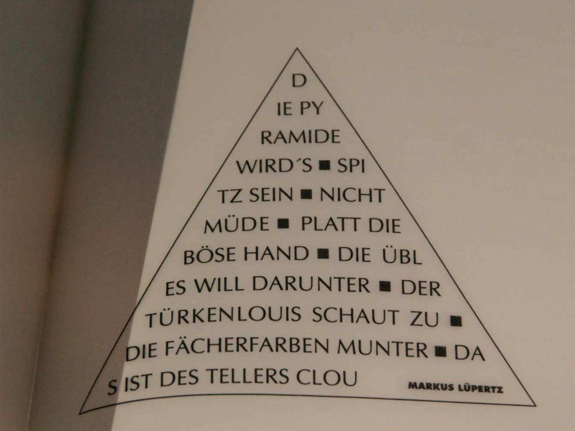 Künstlerteller - Karlsruhe Staatl. Majolika-Manufaktur. 1991, Entwurf: Markus Lüpertz 1991, " - Bild 11 aus 11