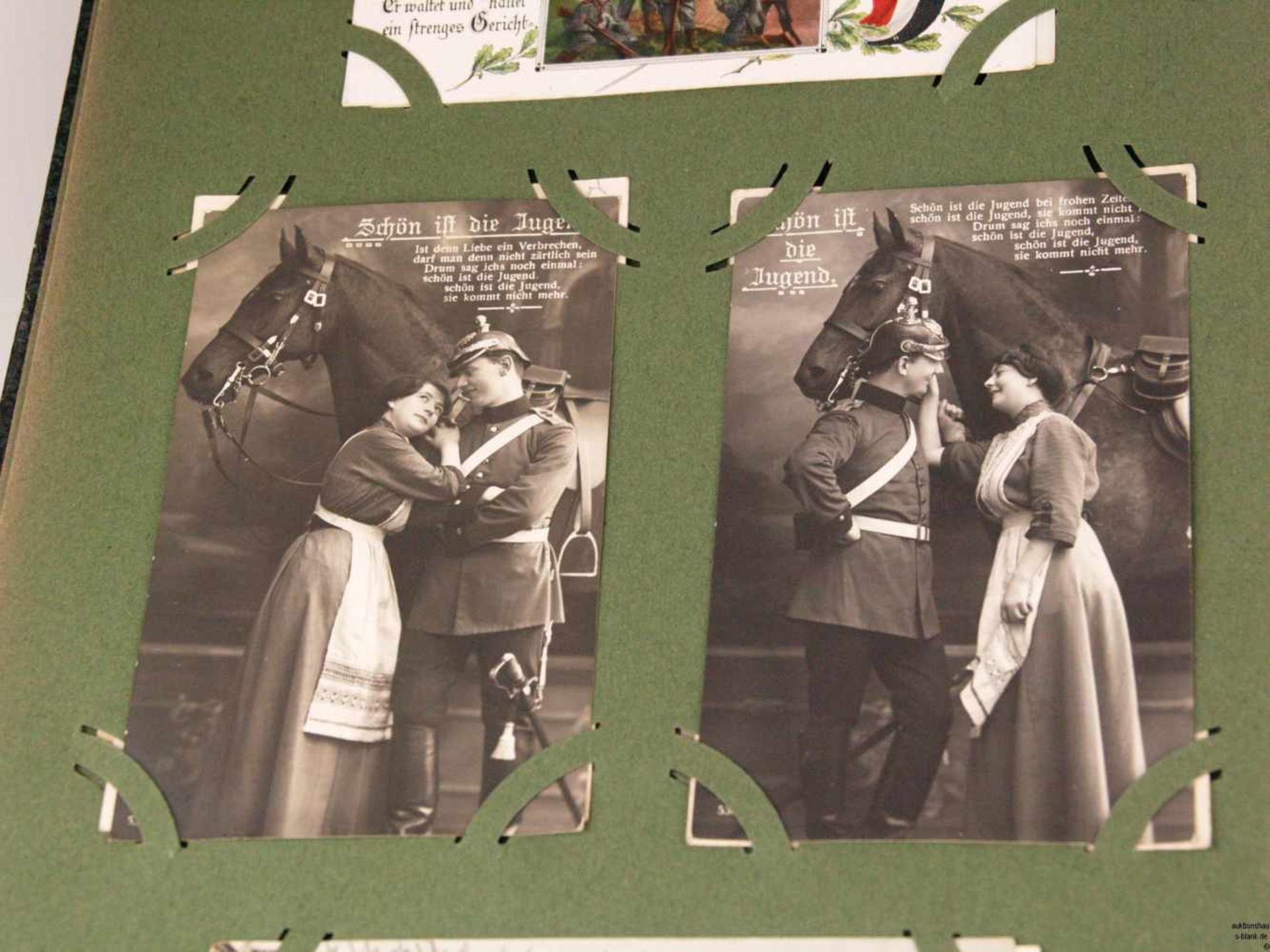 Postkartenalbum 1.WK - mit Postkarten und Fotos aus dem Nachlass einer Familie aus Württemberg, ca. - Bild 5 aus 7