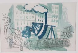 Dufy,Raoul (1877-1953) - "Fête foraine à Montmartre", Original-Lithographie aus der Folge "