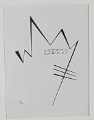 Kandinsky, Wassily (1866 Moskau - 1944 Neuilly-sur-Seine)- Sans Titre, Lithographie s/w aus "