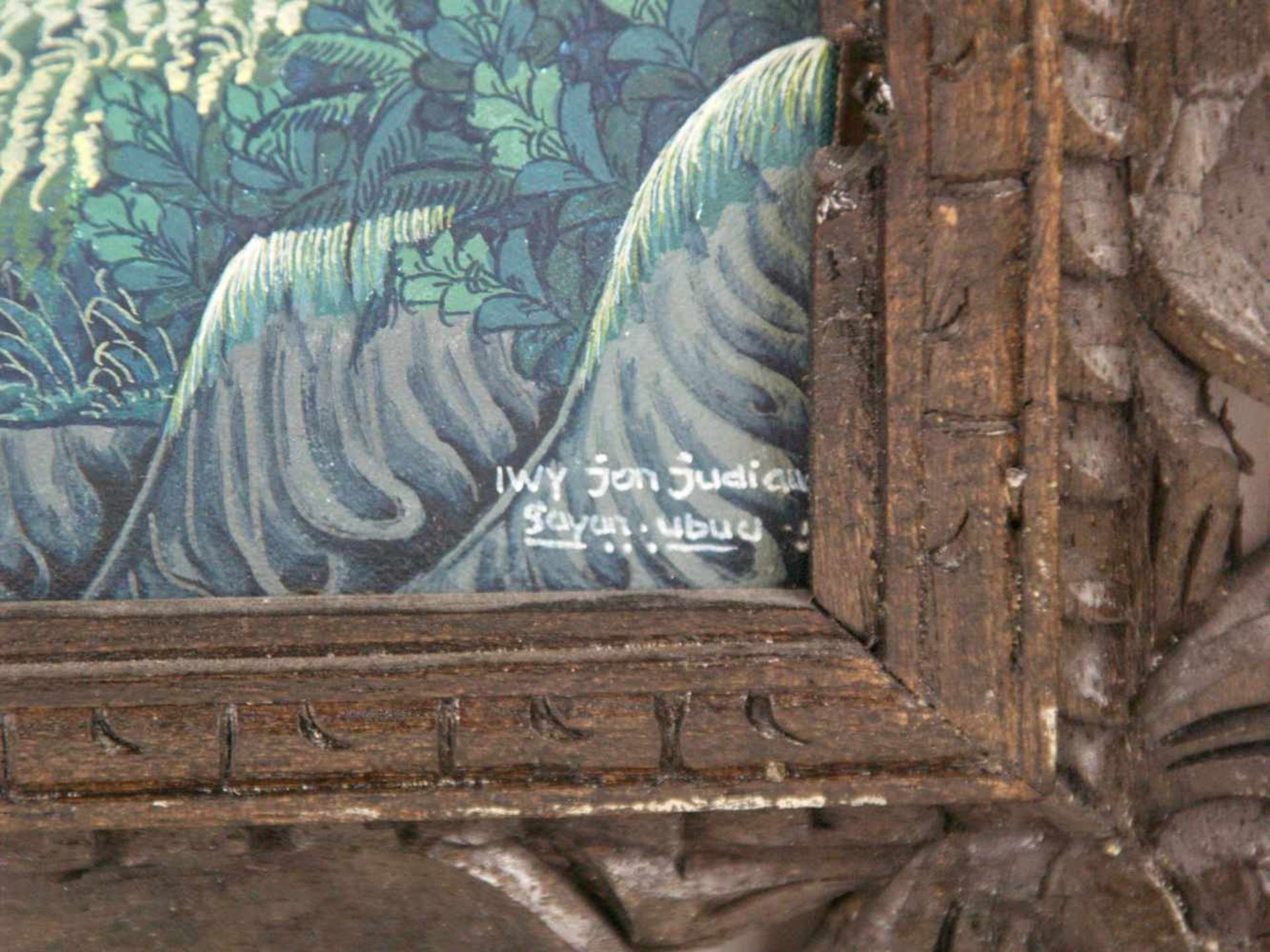 Iwy Jon Judiam - Reisterrassen von Ubud, Indonesien, Gouache auf Leinwand, unten rechts signiert und - Image 5 of 7