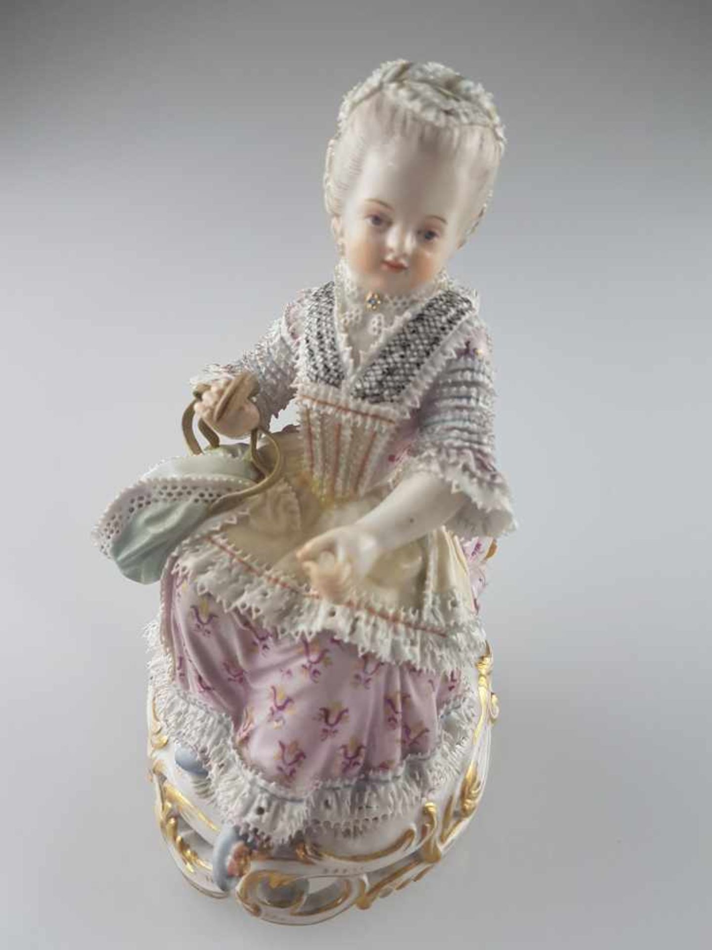 Porzellanfigur Meissen - blaue Schwertermarke, 19.Jh., Modell-Nr. C28, Modell von Michel Victor