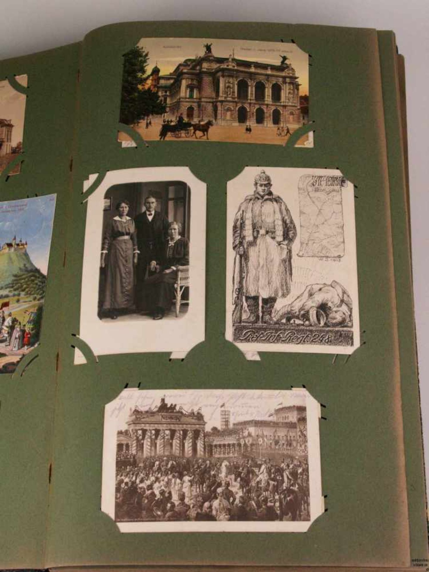 Postkartenalbum 1.WK - mit Postkarten und Fotos aus dem Nachlass einer Familie aus Württemberg, ca. - Bild 2 aus 7