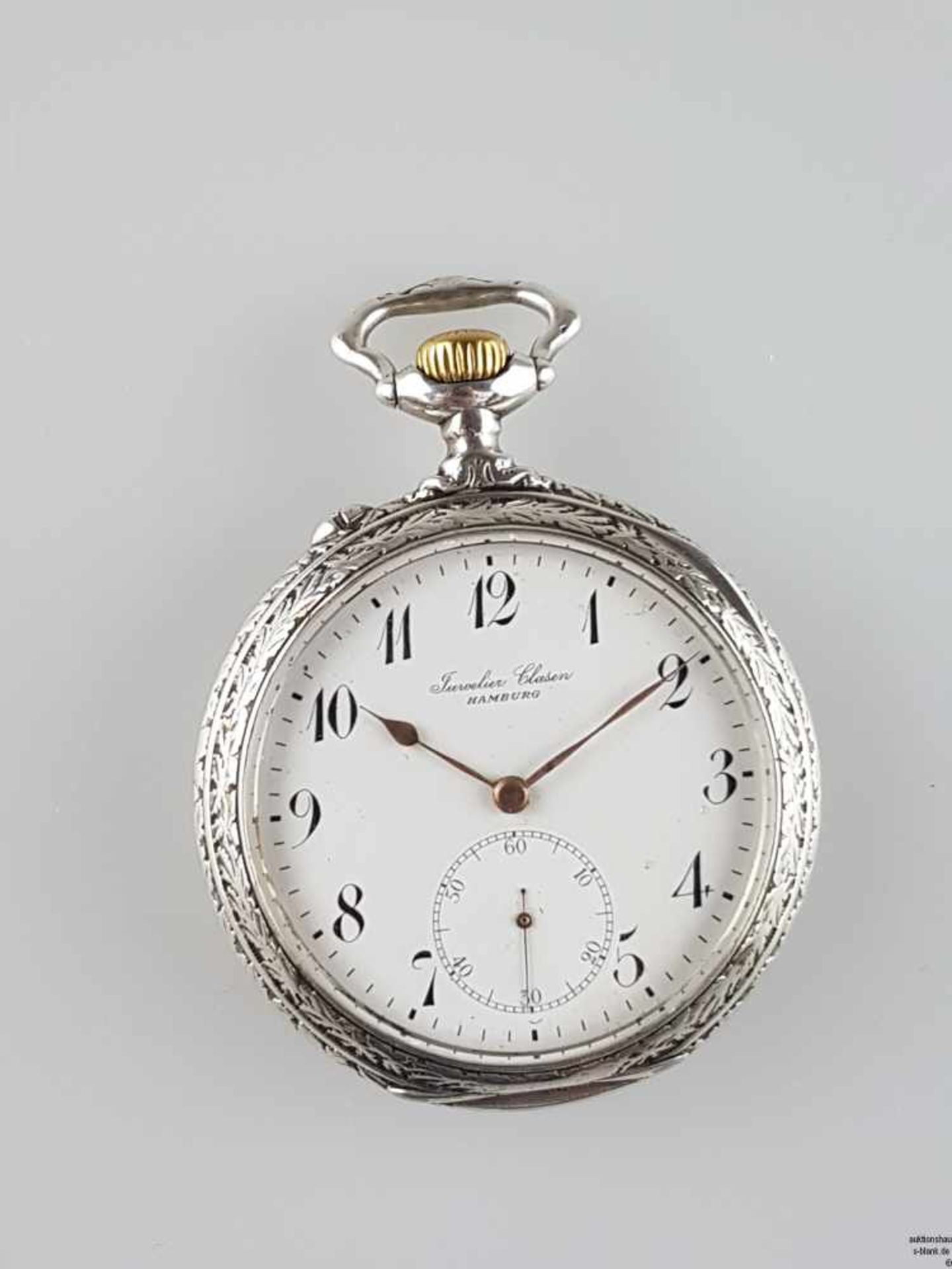 Herrentaschenuhr IWC - International Watch Co., Schaffhausen, Gehäuse Silber, 800 graviert, Nr.