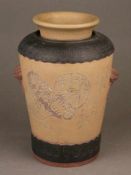 Yixing-Vase - China, leicht ausgestellte zylindrischer Korpus mit eingezogener Schulter und