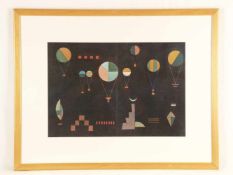 Kandinsky, Wassily (1866 Moskau - 1944 Neuilly-sur-Seine) - "Plat profond", Farblithographie aus "