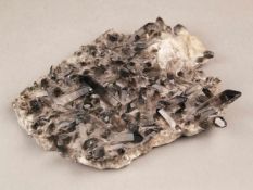 Mineralien-Zierobjekt - Rauchquarzstufe, HxBxT:ca.4,5x19x18cm, Gewicht ca.800g