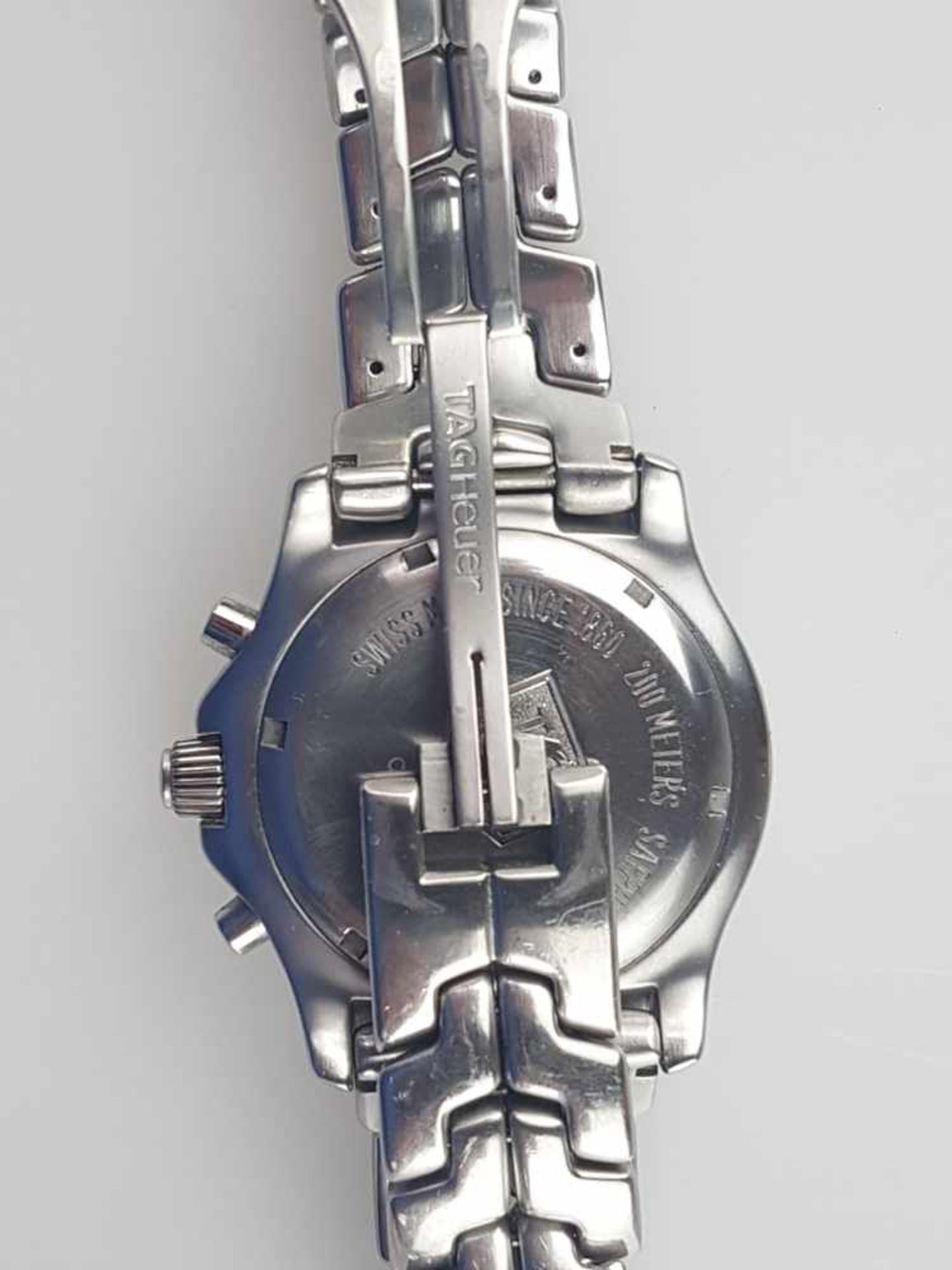 Herrenarmbanduhr - TAG Heuer Armbandchronograph Professional 200m, Ref. CT1111 AG6298, massives - Bild 5 aus 6