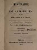 Chateaubriand, François-René De (1768-1848) - "Itinéraire de Paris à Jérusalem et de Jérusalem à