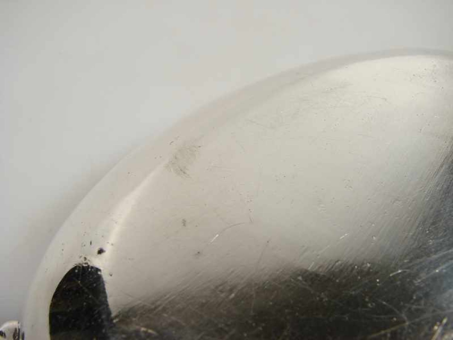 Henkelschale - Silber, mit Hanauer Marken (Lilie / Handelsschiff) gepunzt, 19.Jh., elegante, ovale - Bild 10 aus 11